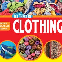 Book cover showing clothes piled up