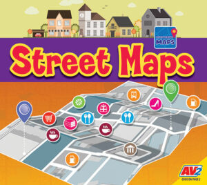 Book cover showing an example of a street map