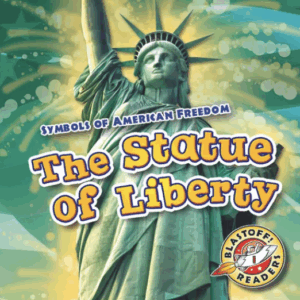 Book cover showing the Statue of Liberty with a green background