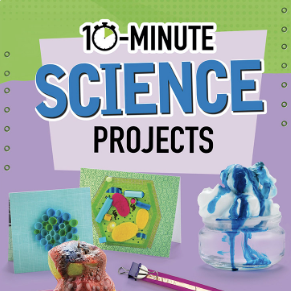 Book cover showing various science projects