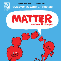 Book cover showing a red character in different forms