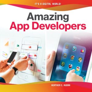 Book cover showing an app and a person using a whiteboard