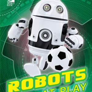 Book cover showing a robot playing soccer