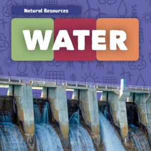Book cover showing water coming from a dam
