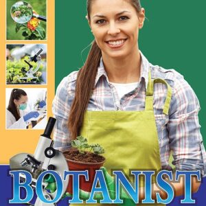 Book cover showing woman holding a plant