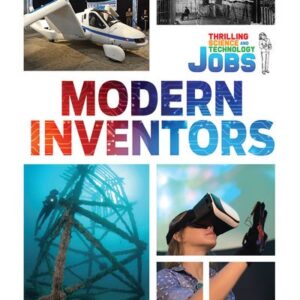 Book cover showing several inventions