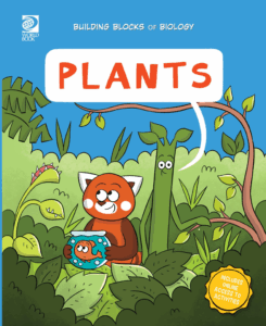 Book cover showing a little fox with plants surrounding him