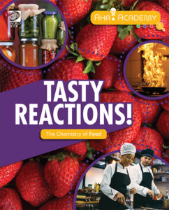 Book cover with fruit and a chef