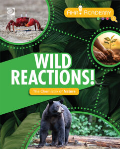 Book cover showing pictures of a crab, a young plant and a black bear