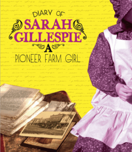 Book cover with a image of a girl and diary pages