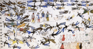 Painting of the Battle of Little Bighorn