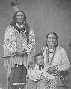 Photo of Standing Bear with his family