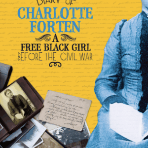 Book cover showing a girl and diary pages