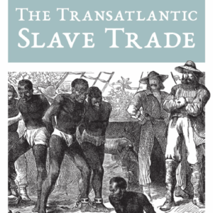 Book cover showing a drawing of a group of slaves captured