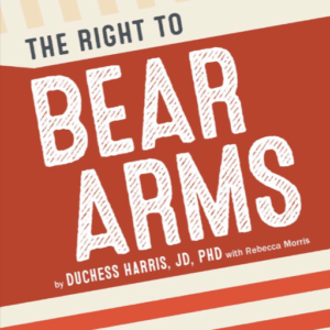 Book cover with the title in white and red