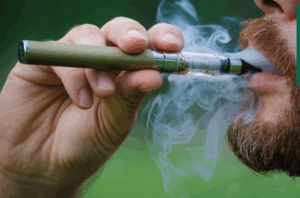 A person vaping