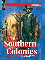 Book cover showing a colonist in a field