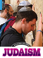 Book cover showing a worshipper in Jerusalem