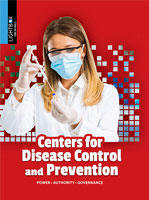 Book cover showing a scientist in a lab