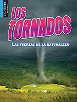 Book cover showing a tornado in a field