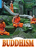 Book cover showing Buddhist monks