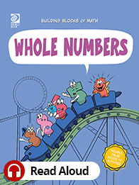 Book cover showing a cartoon of numbers riding a rollercoaster