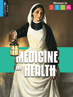 Book cover showing a pilgrim nurse