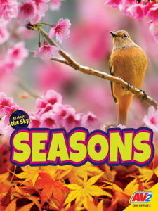 Book cover showing a robin in a flowered tree