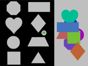 Shapes puzzle icon