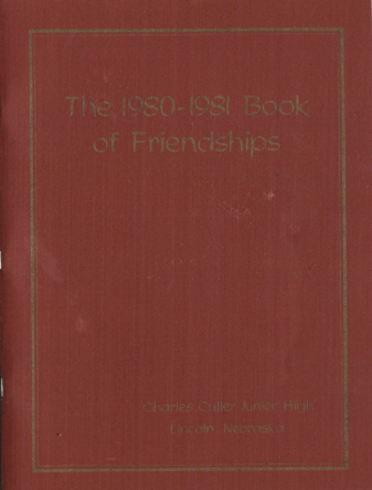 1981 Culler Junior High Yearbook