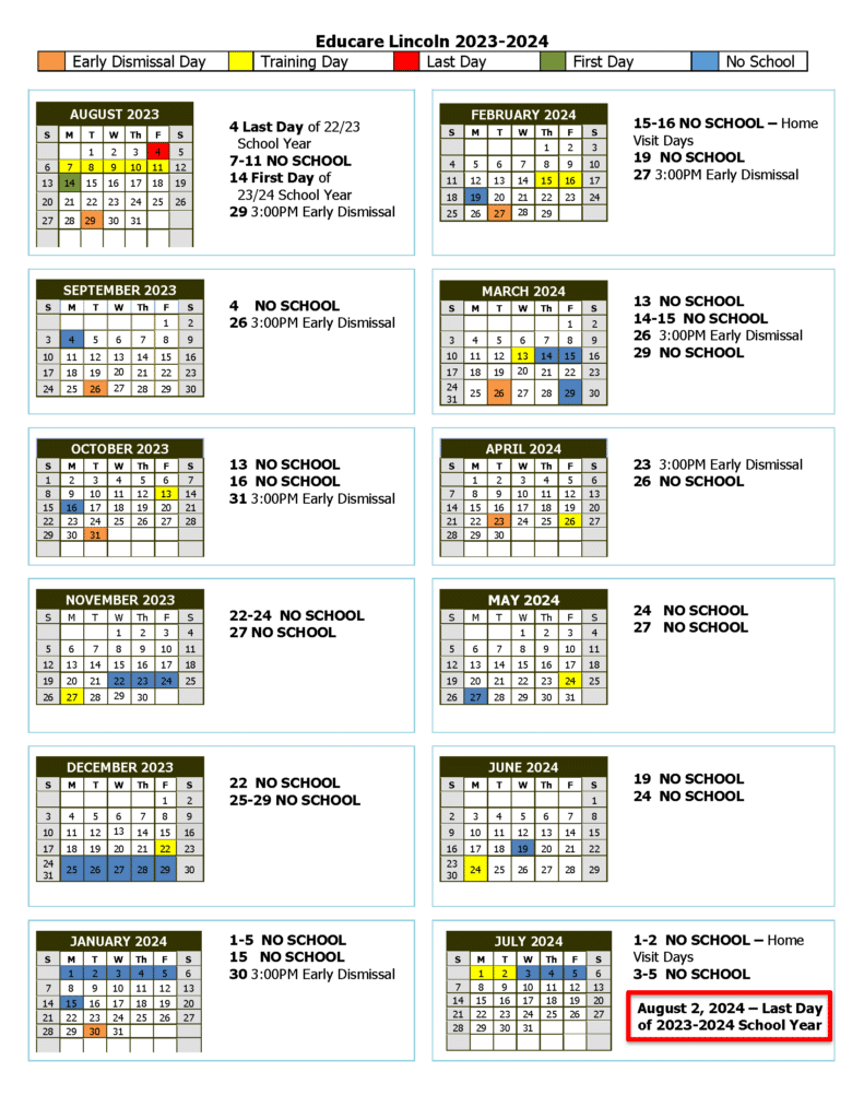 Lps 2023 2024 Fall Calendar Year Dates Free Printable 2024 Calendar