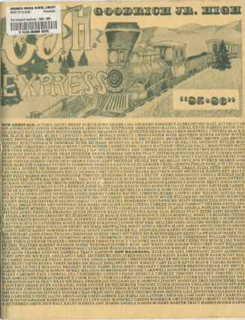 1986 Goodrich Junior High Yearbook
