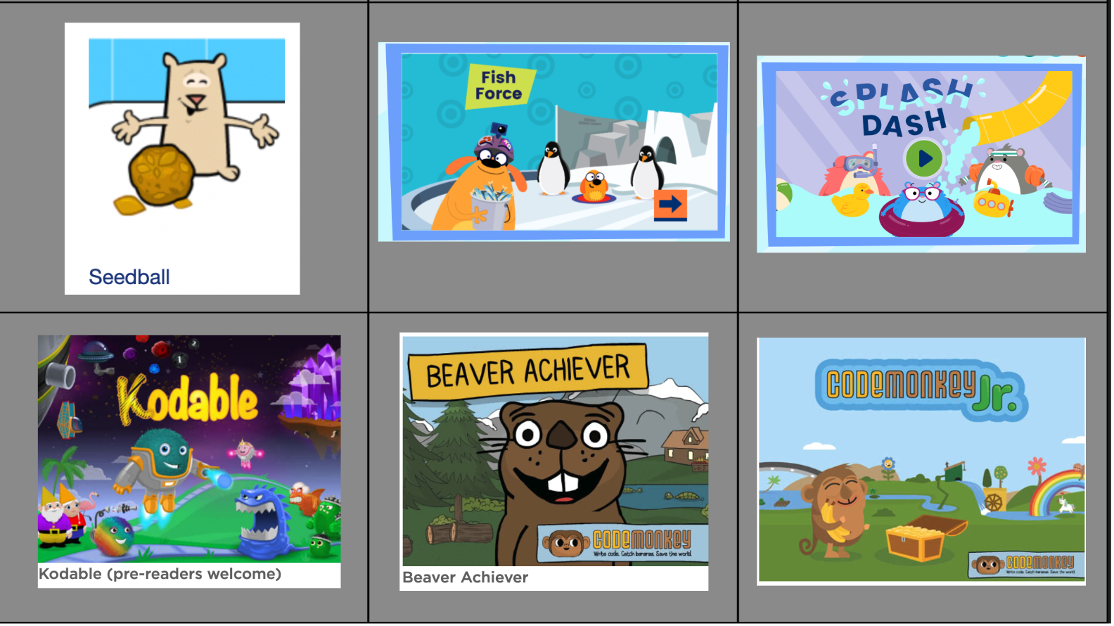 Hour of Code Choice Board Icon