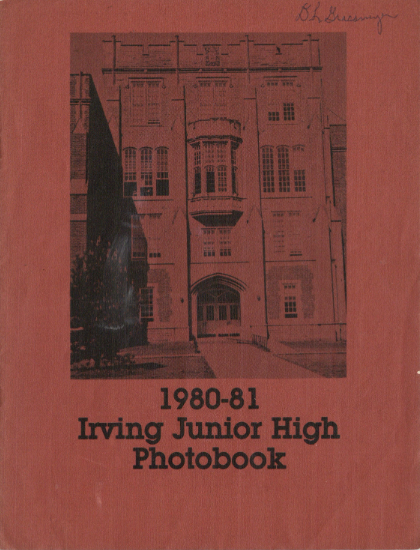 1981 Irving Junior High Yearbook