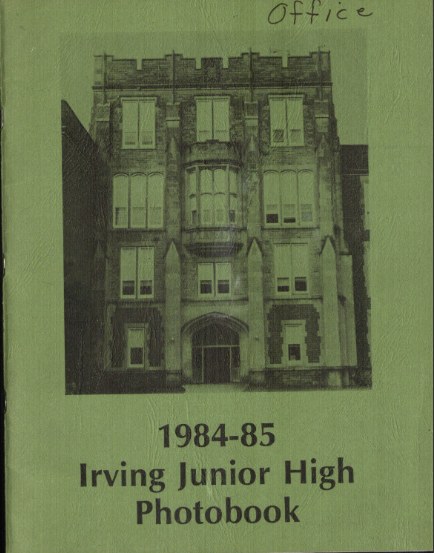 1985 Irving Junior High Yearbook