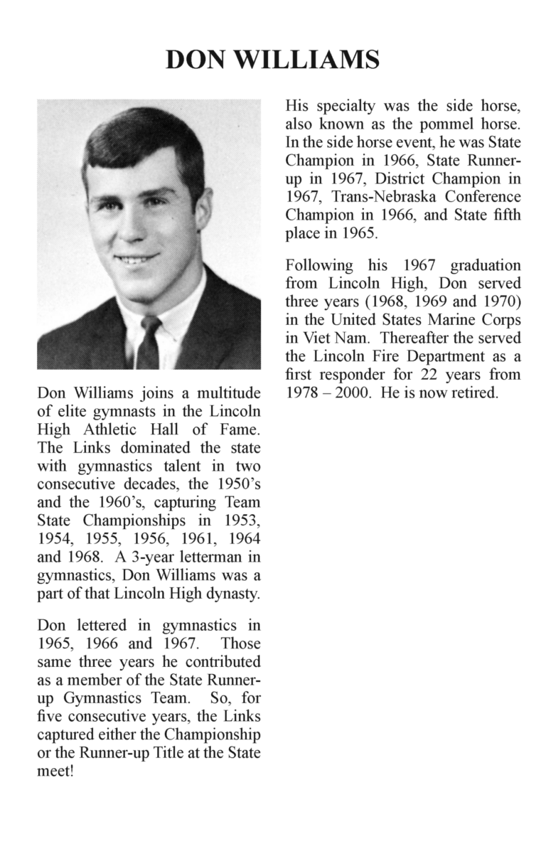 Inductees WZ LHS Athletic Hall of Fame