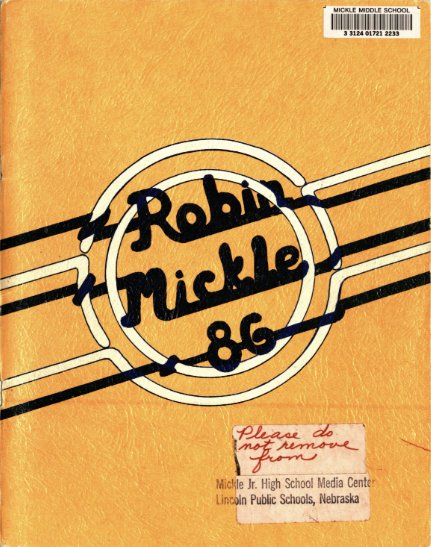 1986 Mickle Junior High Yearbook