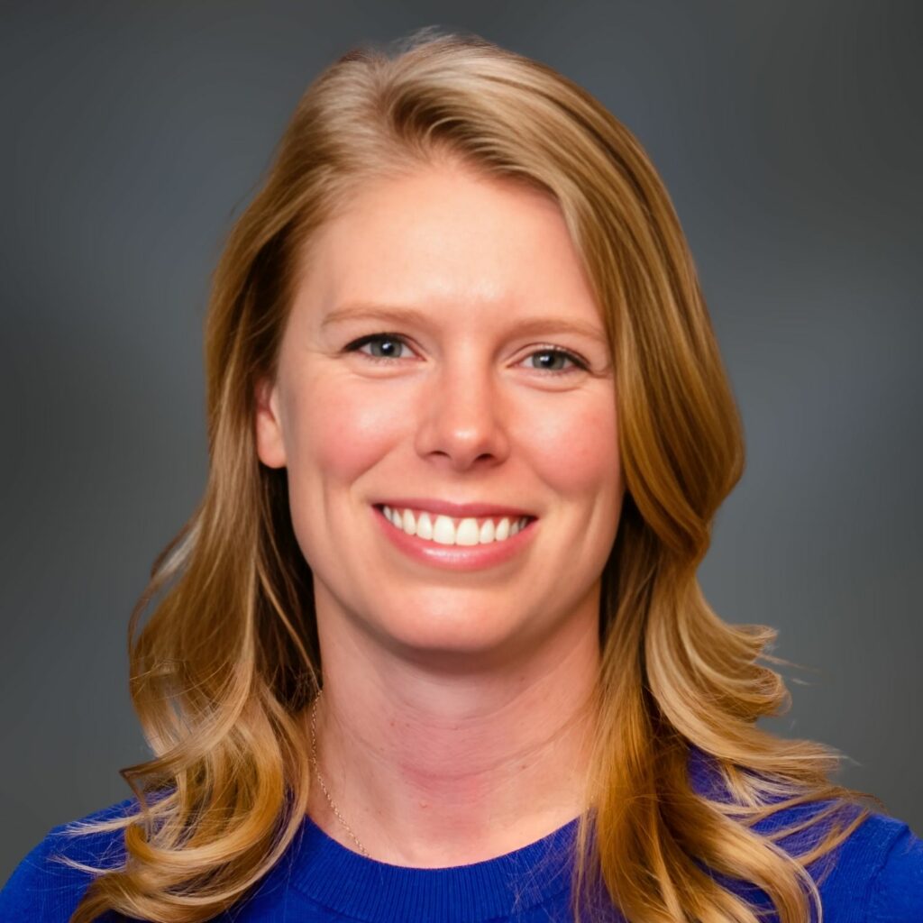 Photo of librarian, Emily Jacobs