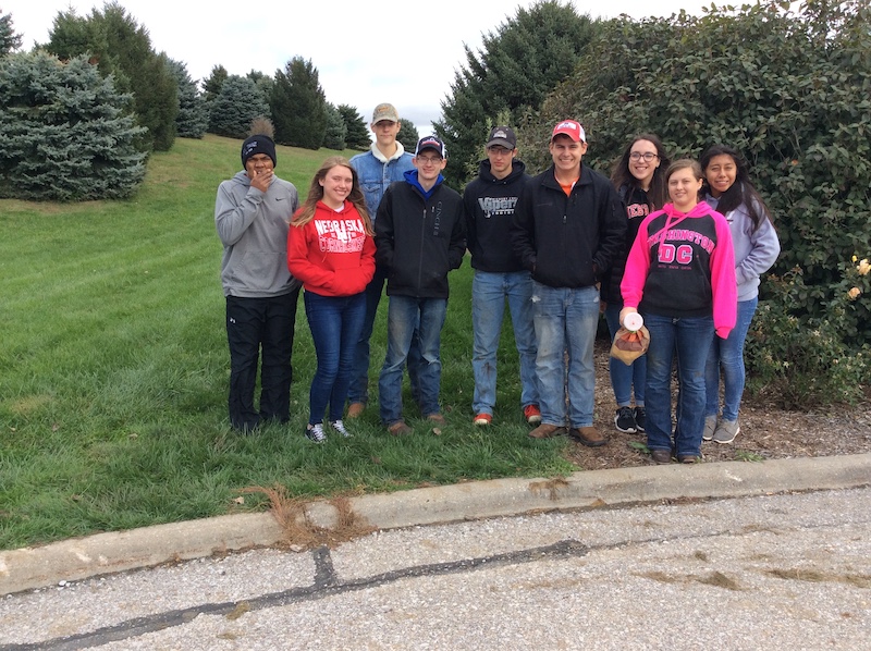 FFA land judging group photo.