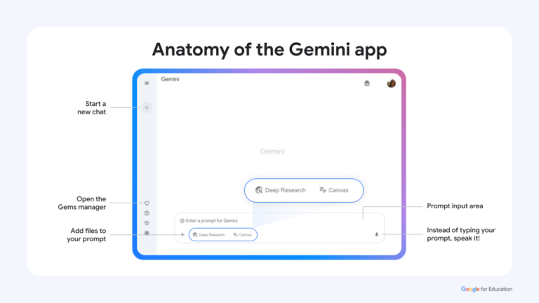 Screenshot of the Gemini Chat interface taken in July 2025.