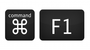 command + F1