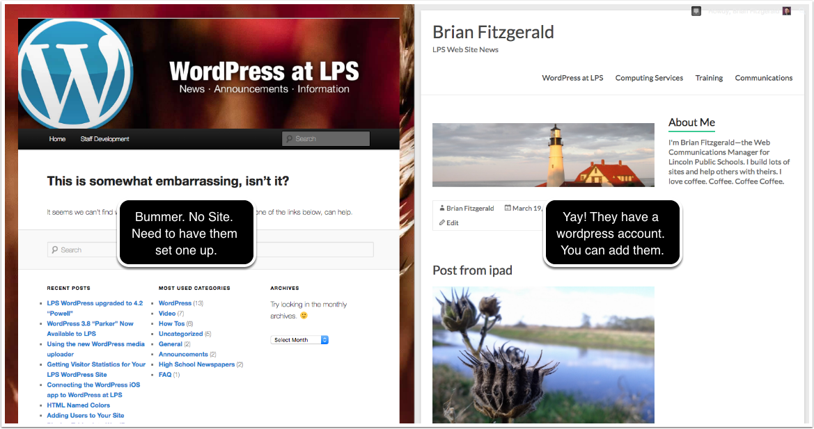 kugle Panorama dette LPS Computing Services | Adding Users to Your WordPress Site