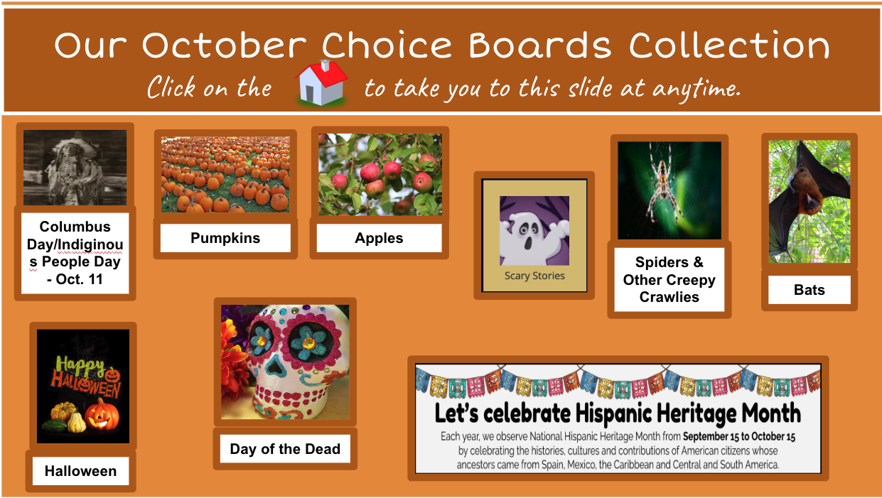 October Choice Board