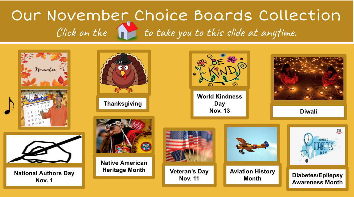 November Choice Board